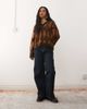 Reclaimed Vintage Reclaimed Vintage v-neck sweater in brown and orange argyle - 2