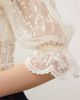 Reclaimed Vintage Reclaimed Vintage western button down tea top with floral details in ivory-White - 3