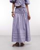 Reclaimed Vintage Reclaimed Vintage western cowgirl midi skirt with pintucks in lilac - part of a set-Purple - 1