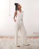 Reclaimed Vintage Reclaimed Vintage wide leg relaxed linen blend pants in neutral - 3