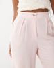 Reclaimed Vintage Reclaimed Vintage wide leg relaxed linen blend pants in pink - 2