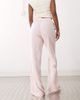 Reclaimed Vintage Reclaimed Vintage wide leg relaxed linen blend pants in pink - 3