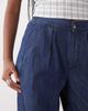 Reclaimed Vintage Reclaimed Vintage wide leg tailored pants in chambray denim-Blue - 3