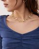 Reclaimed Vintage Reclaimed Vintage wire flower necklace in gold - 2