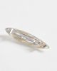 Reclaimed Vintage Reclaimed Vintage worn silver barrette clip with pearl details - 2