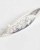 Reclaimed Vintage Reclaimed Vintage worn silver barrette clip with pearl details - 3