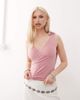 Reclaimed Vintage Reclaimed Vintage wrap front tank top with bow shoulders in rose pink - 1