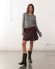 Reclaimed Vintage Reclaimed Vintage wrap mini skirt in purple satin jacquard - 2