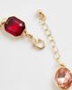 Reclaimed Vintage Reclaimed Vintage unisex gem stone bracelet with pearl detail in gold - 3