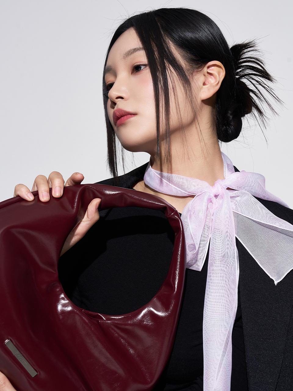 RECLOW Egg Shaped Structured Tote Bag [Red]
