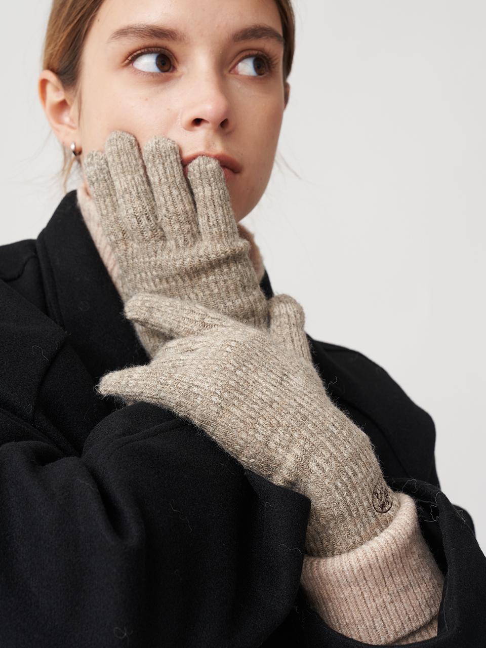 RECLOW Knit Logo Minimalist Gloves