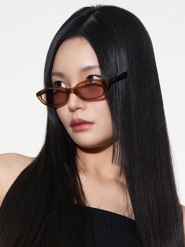 RECLOW Slim Oval Acetate Sunglass [Pink]