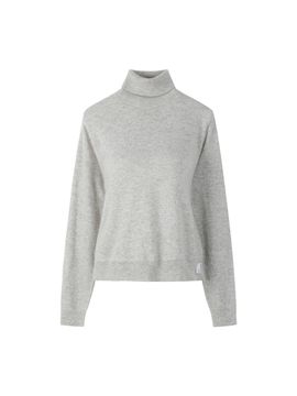 RE;CODE [Lecashmere] Wrap TurtleNeck Cashmere Knit Top_R0WAW23420GYX