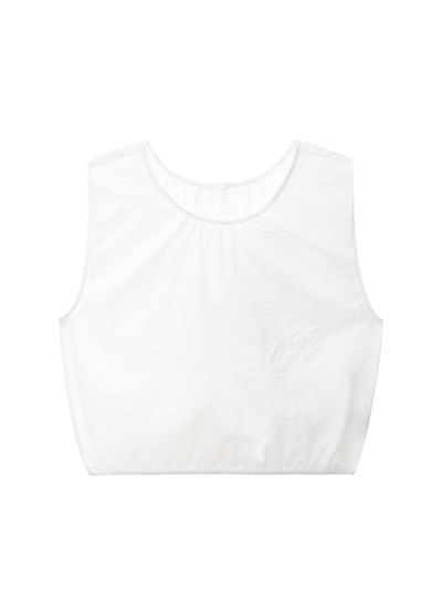 Recur,ecur Balloon sleeveless blouse_White