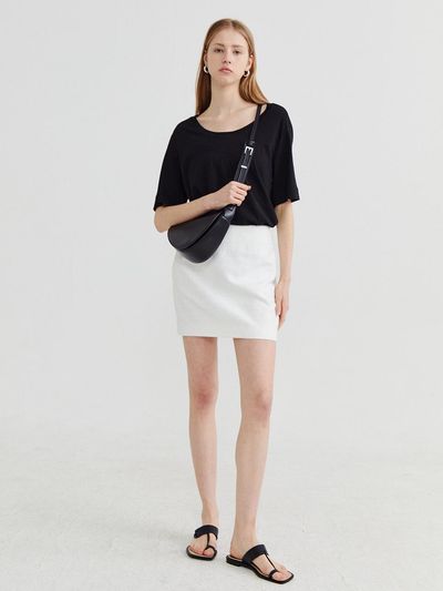 Recur,ecur Bella spangle skirt White