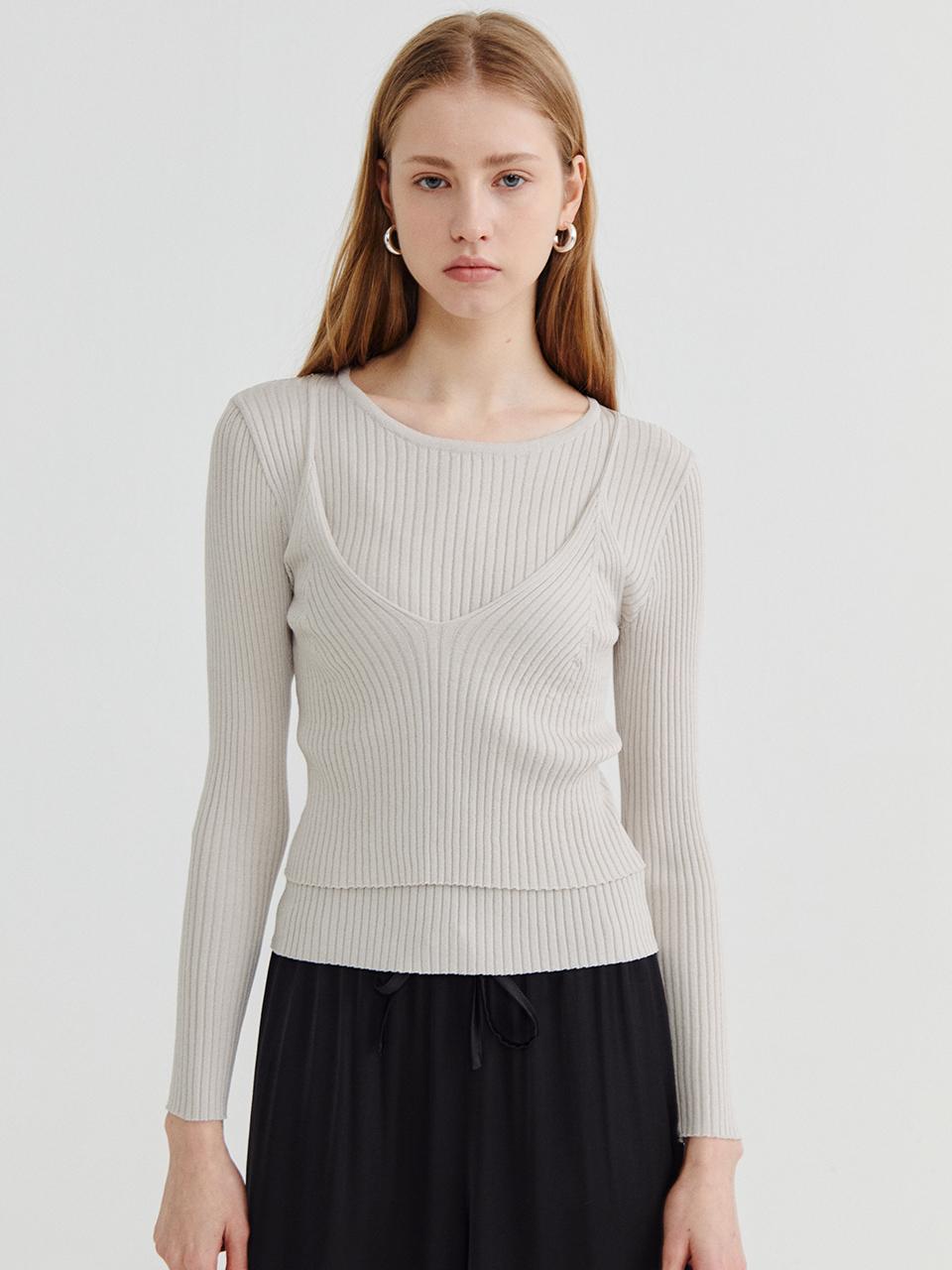 Recur,ecur Bustier knit Beige