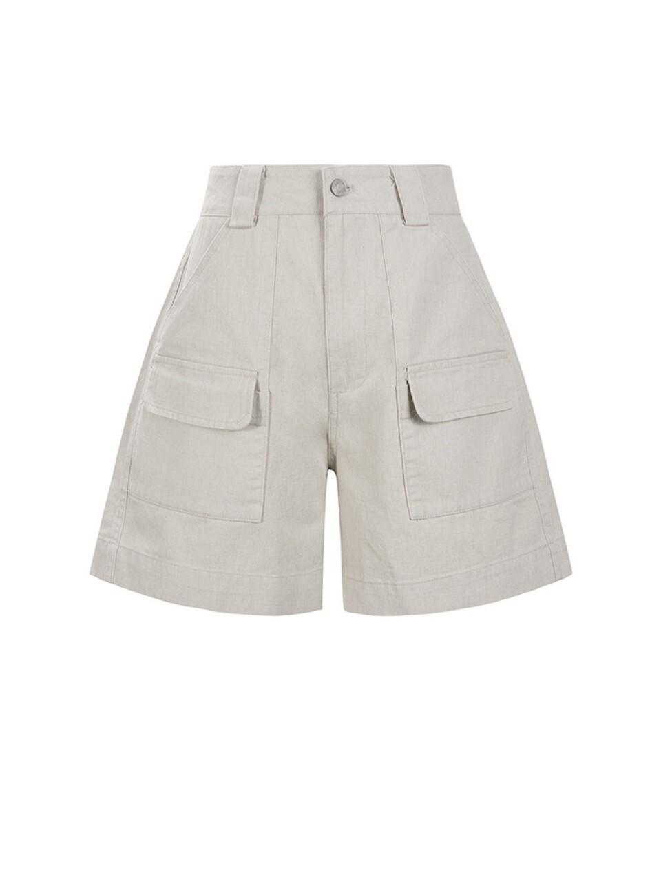 Recur,ecur Cotton pocket shorts_stone