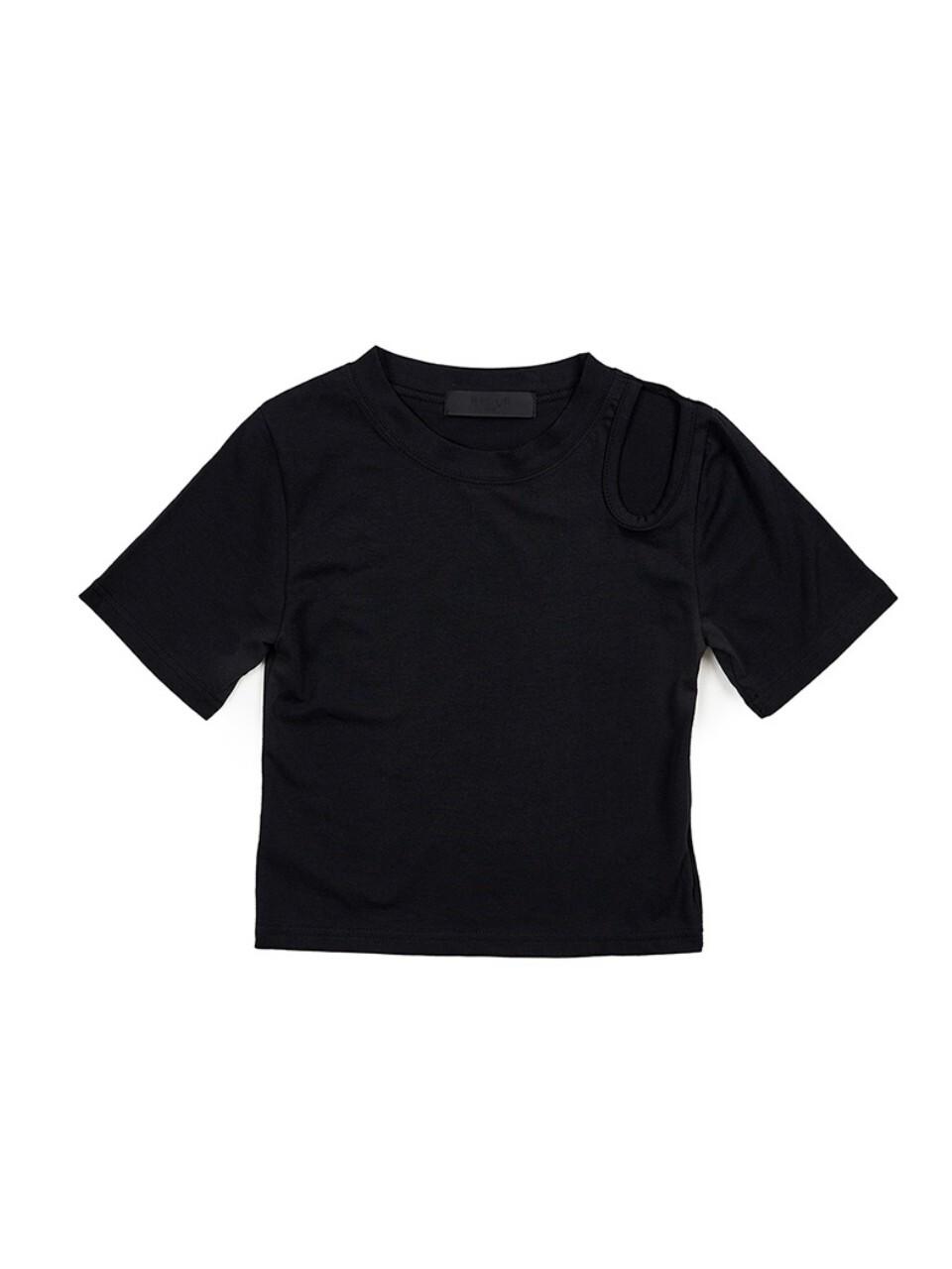 Recur,ecur Cut-out T-Shirt_Black