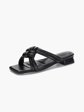 Recur,ecur Knotted Padded Slippers - Black