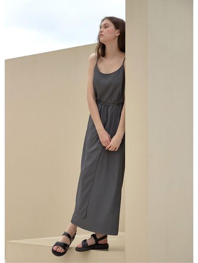 Recur,ecur Layered Dress_D.Grey