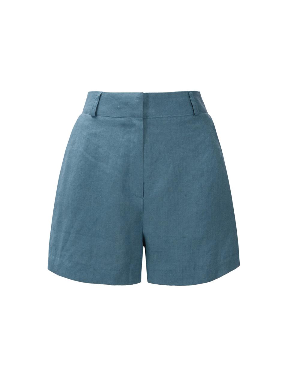 Recur,ecur Lolo Linen Shorts_Blue