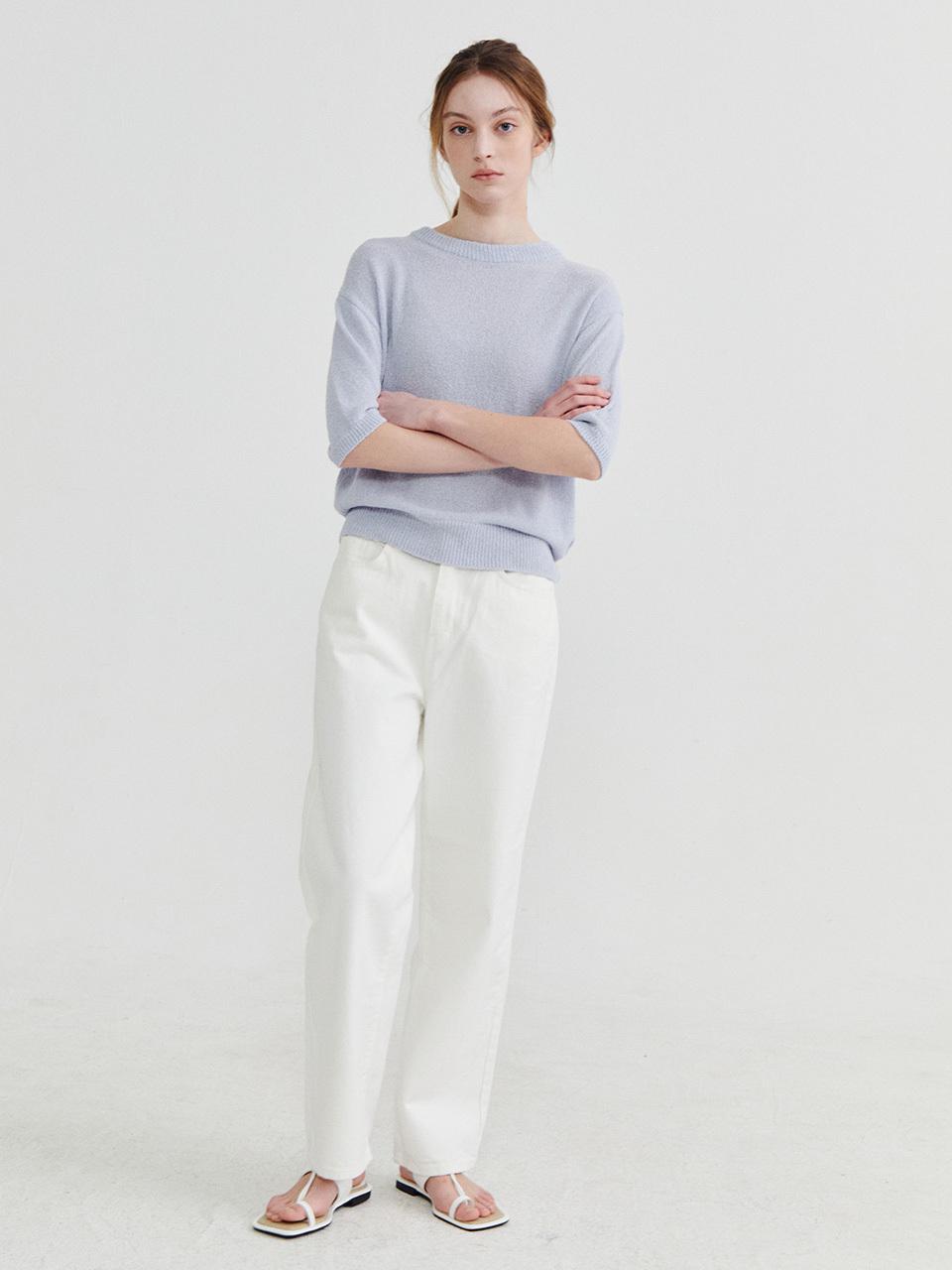 Recur,ecur Minimal White pants White
