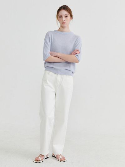 Recur,ecur Minimal White pants White