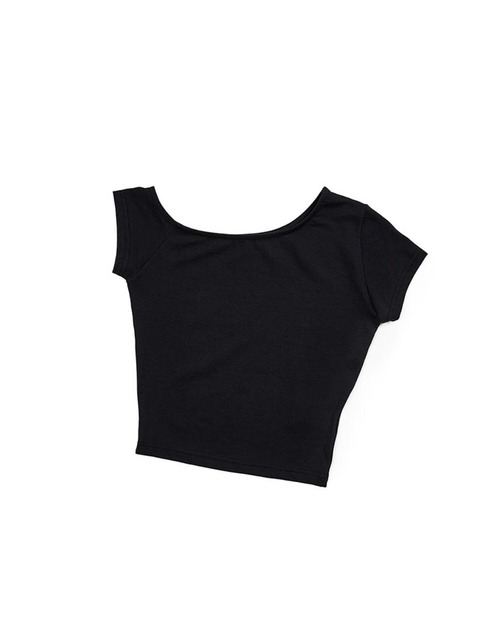 Recur,ecur One Shoulder T-Shirt_Black