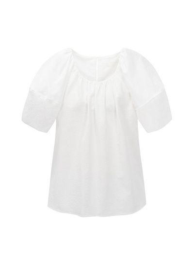 Recur,ecur Puff blouse_white