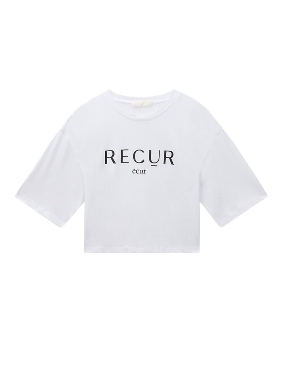 Recur,ecur R Crop T-Shirt_White