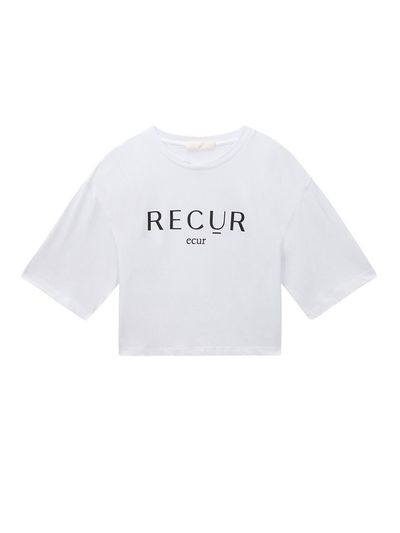 Recur,ecur R Crop T-Shirt_White