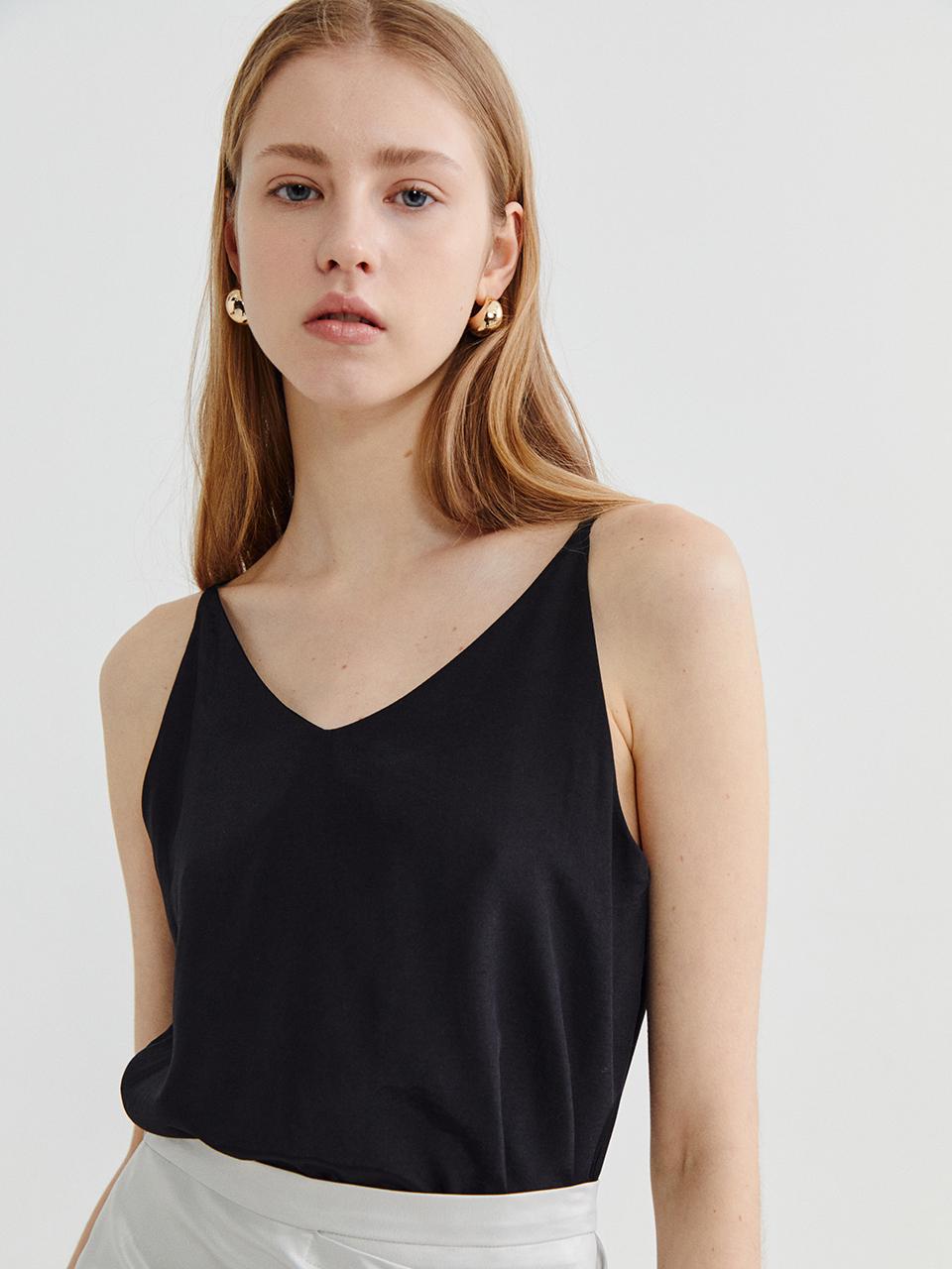 Recur,ecur Satin Bustier Black