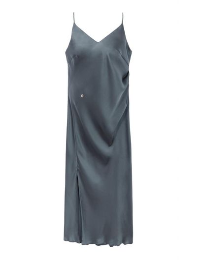 Recur,ecur Satin slip dress Charcoal