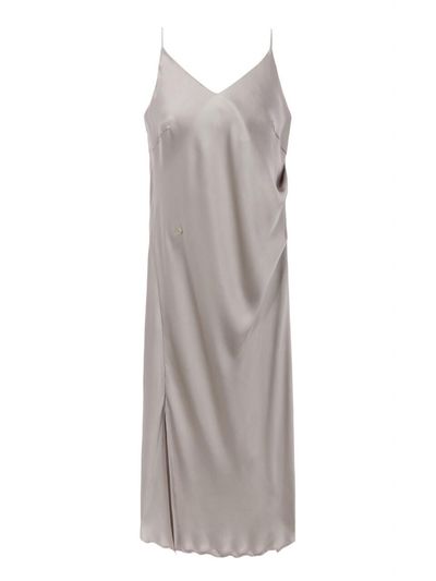 Recur,ecur Satin slip dress Gold