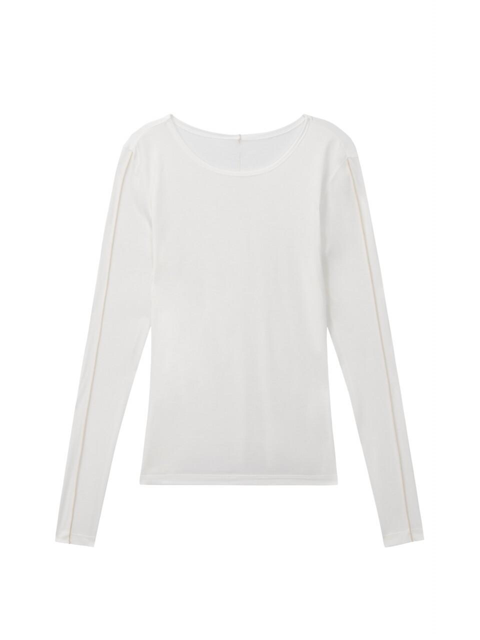 Recur,ecur Stitch long t-shirt White