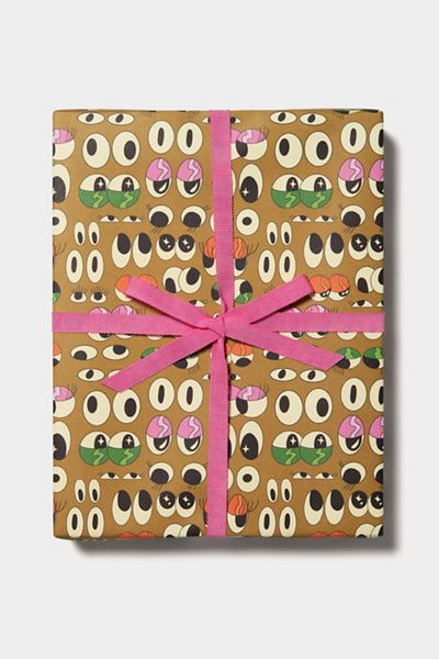 Red Cap Cards Red Cap Cards Red Cap Eyeballs Wrapping Paper at Urban Outfitters