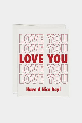 Red Cap Cards Red Cap Cards Red Cap Grocery Bag Love Greeting Card at Urban Outfitters