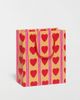 Red Cap Cards Red Cap Cards Red Cap Heart Stripes Medium Gift Bag at Urban Outfitters - 1