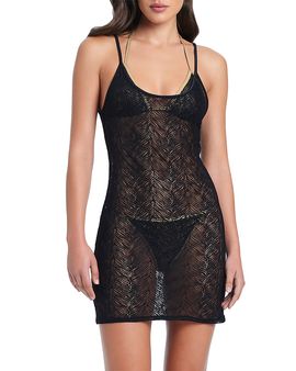 Red Carter Red Carter Crochet Mini Dress Swim Cover-Up