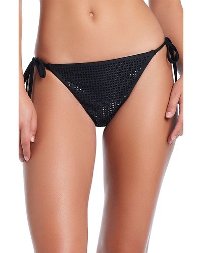 Red Carter Red Carter Rhinestone Tie Side Bikini Bottom