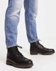 Red Tape Red Tape lace up brogue boots in black leather - 1
