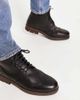 Red Tape Red Tape lace up brogue boots in black leather - 2