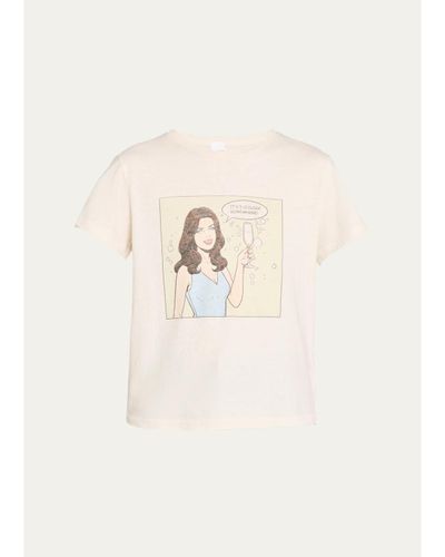 RE/DONE 5 O'Clock Graphic-Print Cotton T-Shirt