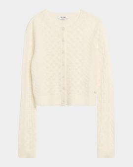 RE/DONE Emma Pointelle-Knit Cardigan