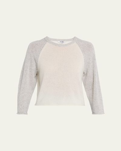 RE/DONE Featherweight Cashmere Baseball Tee