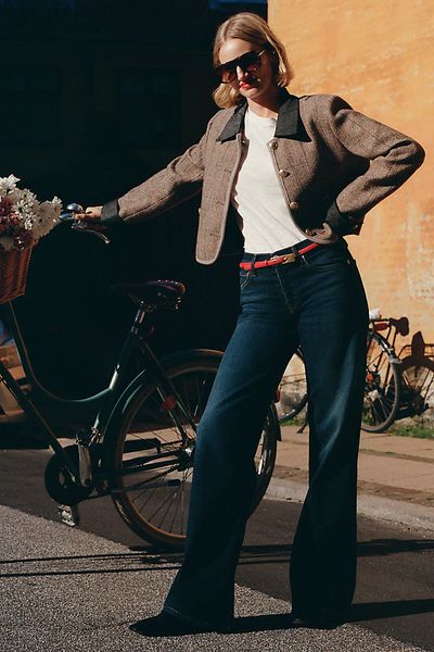 RE/DONE Laurel Mid-Rise Wide-Leg Jeans