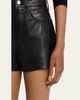 RE/DONE Leather A-Line Shorts - 5