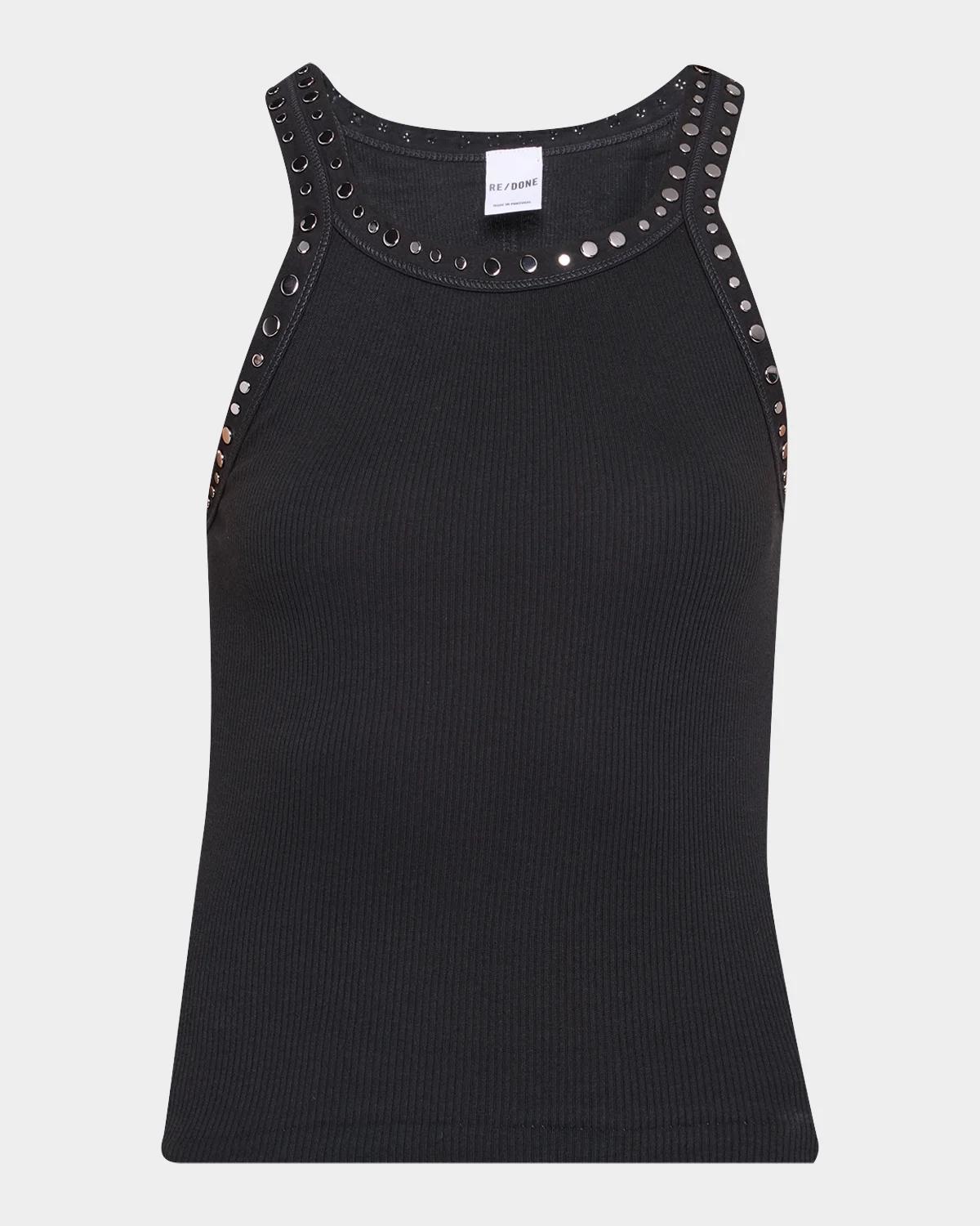 RE/DONE Multi-Stud Ribbed Tank Top