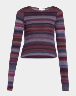 RE/DONE Nicki Stripe Wool Top