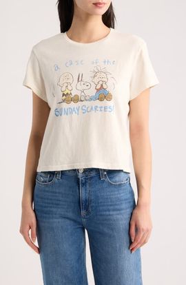 Re/Done Re/Done '50s Boxy Cotton Scaries T-Shirt